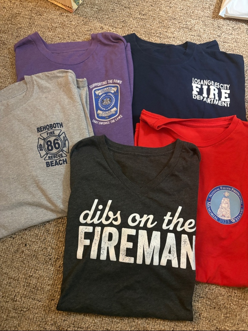Firefighter Graphic Tee Bundle - Multiple Colors
